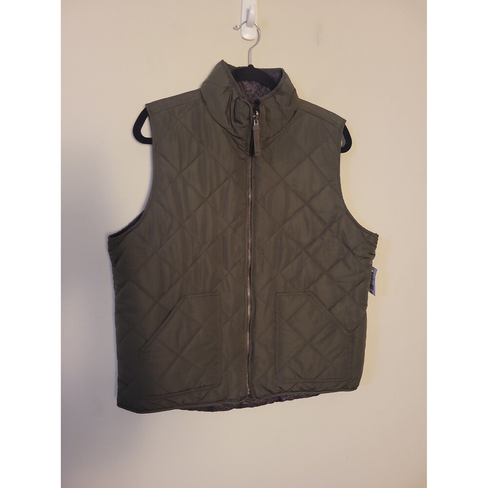 New Thread & Supply Green Puffer Vest Sz XL Gorpcore Hiking Outdoors Camping
